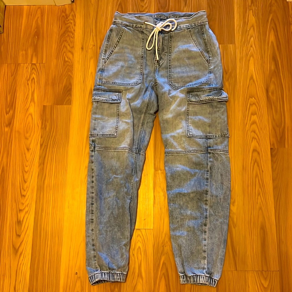 American Eagle - Drawstring Cargo Jeans - image 1
